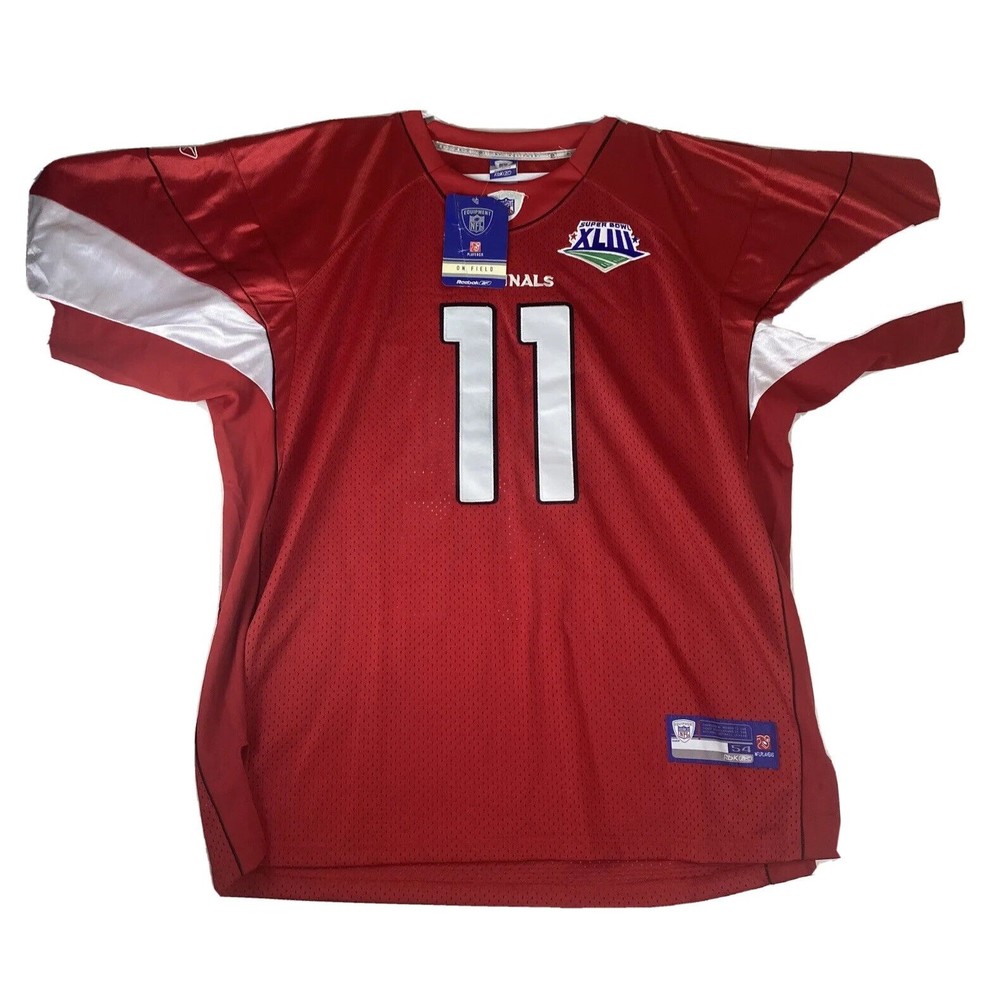 NFL Arizona Cardinals Larry Fitzgerald Mens Reebok Stitched Jersey- Sz 54 RARE